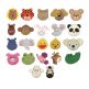 Cute Animal Faces Filled Machine Embroidery Designs by JuJu