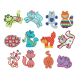Crazy Cats Applique Machine Embroidery Designs by JuJu 