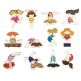 Cute Gymnasts Applique Machine Embroidery Designs by JuJu 