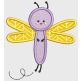 Cute Bugs Applique Machine Embroidery Designs by JuJu 