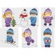 Cute Christmas Kids Applique Machine Embroidery Designs by JuJu 
