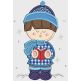Cute Christmas Kids Applique Machine Embroidery Designs by JuJu 