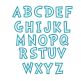 Cutesy Applique Alphabet Machine Embroidery Designs by JuJu