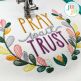 Faith Word Art Embroidery Set