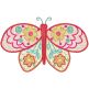 Whimsical Butterfly 3 Embroidery Design | Machine Embroidery Designs by JuJu