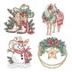 Country Western Christmas Embroidery Set | Machine Embroidery Designs by JuJu