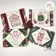 Inspirational Christmas Mug Rug Candy Cane by Oma's Place