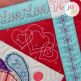 In The Hoop Heartfelt Whimsy Valentine Wall Hanging | Machine Embroidery Designs by JuJu