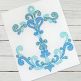 Damask Anchor Motif | Machine Embroidery Designs by JuJu