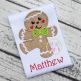 Dancing Gingerbread Boy Applique | Machine Embroidery Designs by JuJu