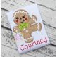 Dancing Gingerbread Girl Applique | Machine Embroidery Designs by JuJu