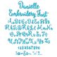 Danielle Embroidery Font | Machine Embroidery Designs by JuJu