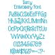Darcy Embroidery Font | Machine Embroidery Designs by JuJu