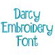 Darcy Embroidery Font | Machine Embroidery Designs by JuJu