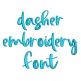 Dasher Embroidery Font | Machine Embroidery Designs by JuJu