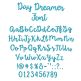 Daydreamer Embroidery Script Font Machine Embroidery Designs by JuJu