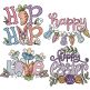 Easter Delight 2 Sketch Embroidery Set | Machine Embroidery Designs by JuJu