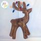 Reindeer Side Seam Cutaway Applique Embroidery Design | Machine Embroidery Designs by JuJu
