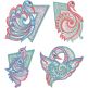 Free Standing Lace Exotic Birds 1 | Machine Embroidery Designs by JuJu
