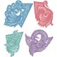 Free Standing Lace Exotic Birds 1 | Machine Embroidery Designs by JuJu