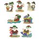 Tropical Santa Machine Embroidery Designs by JuJu