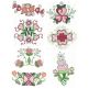 From the Heart Jacobean Machine Embroidery Designs by JuJu