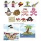 Pirates Arrgghh! Applique Machine Embroidery Designs by JuJu 