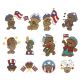 Patriotic Bears Machine Embroidery Designs by JuJu