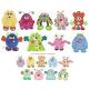 Monsters Under My Bed Applique Machine Embroidery Designs by JuJu 