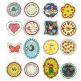 Fun Applique Patches 5x7 hoop Machine Embroidery Designs by JuJu 