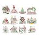 North Pole Village Colorwork Set 2 Machine Embroidery Designs by JuJu