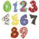 Fun Applique Numbers Machine Embroidery Designs by JuJu 