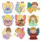 Angels Watching Over Me Applique Machine Embroidery Designs by JuJu 