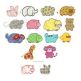 Simply Sweet Animals Applique Machine Embroidery Designs by JuJu 