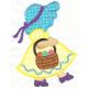 Free Easter Sunbonnet Belle Applique Machine Embroidery Design