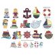 Ships Ahoy Applique Machine Embroidery Designs by JuJu 