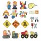 Under Construction Applique Machine Embroidery Designs by JuJu 