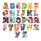 Patchwork Alphabet Applique Machine Embroidery Designs by JuJu 