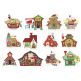Jumbo North Pole Village Applique Set 1 Machine Embroidery Designs by JuJu 