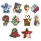 Crazy Patch Christmas Applique Machine Embroidery Designs by JuJu 