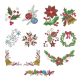 Jacobean Christmas Machine Embroidery Designs by JuJu