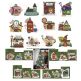 North Pole Village Filled Set 3 Machine Embroidery Designs by JuJu