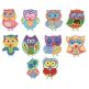 A Hoot and a Half Set 1 Applique Machine Embroidery Designs by JuJu 