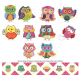 A Hoot and a Half Set 2 Applique Machine Embroidery Designs by JuJu 