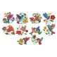 Jacobean Hummingbirds Applique Machine Embroidery Designs by JuJu 