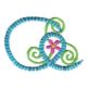 Bloomin Alphabet Machine Embroidery Designs by JuJu