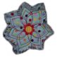Raggedy Flowers Applique Machine Embroidery Designs by JuJu 