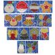 A Raggedy Christmas Applique Machine Embroidery Designs by JuJu 