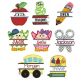 Split Back to School Applique Machine Embroidery Designs by JuJu
