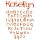 Falling Slowly Font Machine Embroidery Designs by JuJu